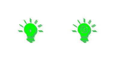 Light Bulb and Light Bulb Icon vector