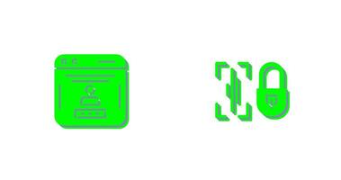 Voice Lock and Password Icon vector