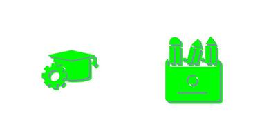 Bachelor and Pencils Icon vector