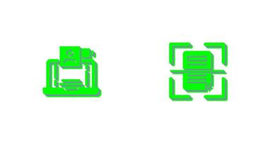 Video Call and Scan Icon vector