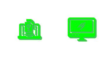 Screen and Add Icon vector