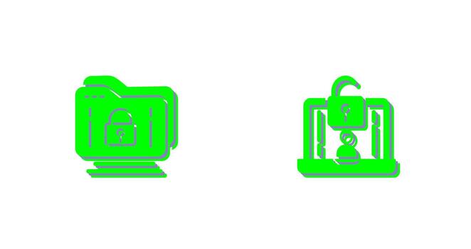 Folder and Access Icon vector