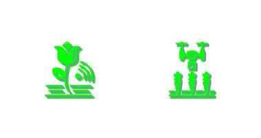 Flowers and Agriculture Icon vector