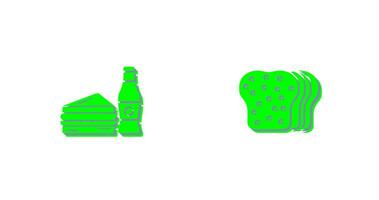 Junk Food and Bread Icon vector