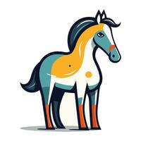 Horse icon. Cartoon illustration of horse vector icon for web design