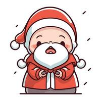 santa claus cartoon character vector design. christmas vector illustration