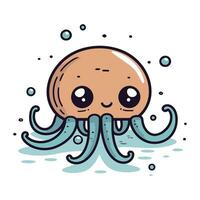 cute octopus cartoon vector illustration graphic design vector illustration graphic design