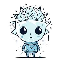 Cute little prince. Cute cartoon character. Vector illustration.