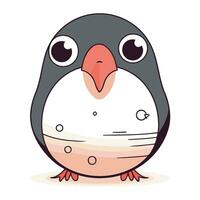 Penguin. Cute cartoon penguin. Vector illustration.