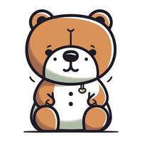 cute little bear cartoon vector illustration graphic design vector illustration graphic design