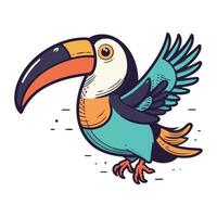 Toucan bird cartoon icon vector illustration graphic design vector illustration graphic design