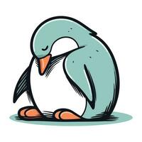 Penguin icon. Cartoon illustration of penguin vector icon for web