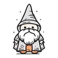 Cartoon gnome. Vector illustration. Christmas and New Year.