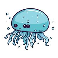 cute jellyfish cartoon vector illustration graphic design vector illustration graphic design