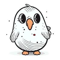 Cute cartoon owl. Vector illustration in doodle style.