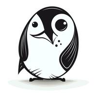 pingüino icono. dibujos animados ilustración de pingüino vector icono para web