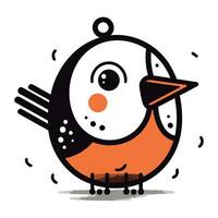 cute little bird cartoon character vector illustration design. eps10