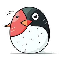 Cute penguin. Vector illustration. Cute cartoon penguin.