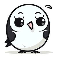 Cute penguin cartoon design. vector illustration eps 10.