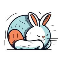 Sleepy Bunny Vector Art, Icons, and Graphics for Free Download