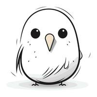 Cute cartoon owl. Vector illustration isolated on a white background.