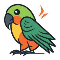 Parrot vector illustration. Parrot vector icon. Parrot vector icon. Parrot vector icon