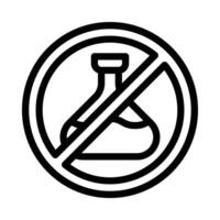 no preservative symbol icon vector