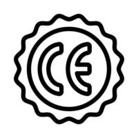 CE symbol icon vector