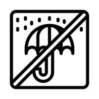 keep dry symbol icon vector