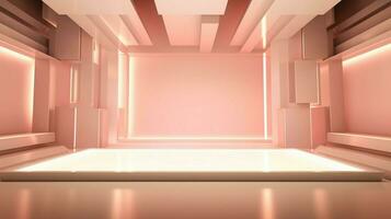 abstract backdrop modern design empty stage indoors photo