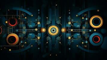 abstract background pattern with futuristic design element photo