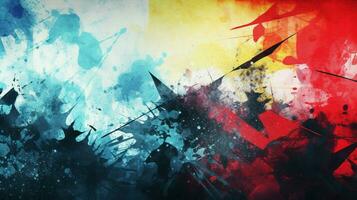 abstract background with grungy spray painted illustration photo