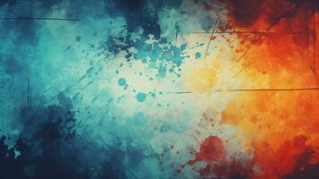 abstract background with grungy spray painted illustration photo