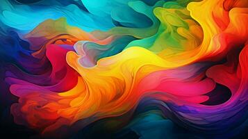 abstract design nature wave of vibrant colors photo