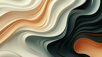 abstract design wave pattern creates futuristic elegance photo