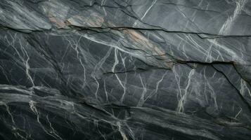 abstract granite pattern on wet black stone photo