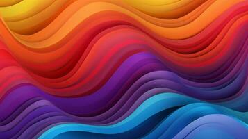 abstract multi colored backdrop with vibrant wave pattern photo