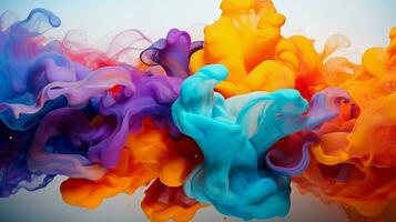 abstract multi colored ink paint backdrop creates artistic photo