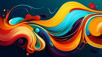 abstract multicolored illustration design with vibrant photo