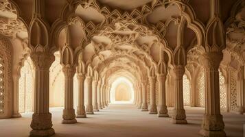 ancient ornamented arches symbolize religious spirituality photo