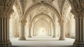 ancient ornamented arches symbolize religious spirituality photo