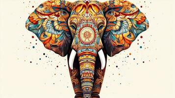 animal elephant mammal nature wild patterns decoration photo