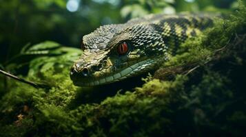 animal naturaleza reptil en el salvaje serpiente al aire libre foto