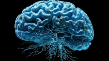 blue tumor reveals alzheimer disease in human brain photo