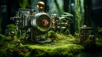 camera equipment capturing a single macro object photo