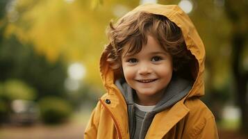 cute child outdoors smiling looking at camera cheerful photo