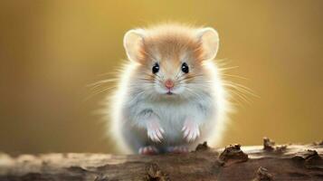 cute mammal small rodent fluffy fur looking at camera photo