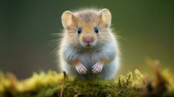 cute mammal small rodent fluffy fur looking at camera photo