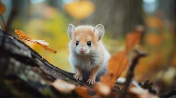 cute small mammal in the wild looking at camera outdoors photo