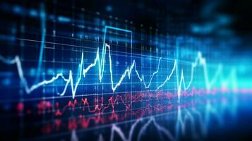 digitally generated pulse trace analyzing healthcare data photo